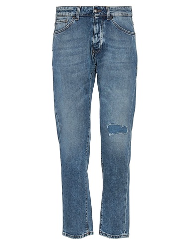 MC DENIMERIE Denim trousers Blue 98% Cotton, 2% Elastane