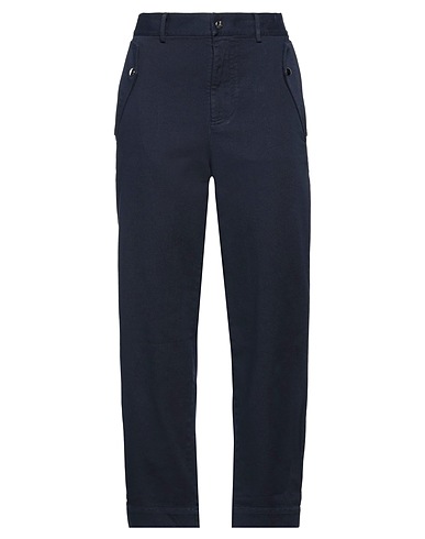 MERCI ITALIA Casual trouser Midnight blue 98% Cotton, 2% Elastane