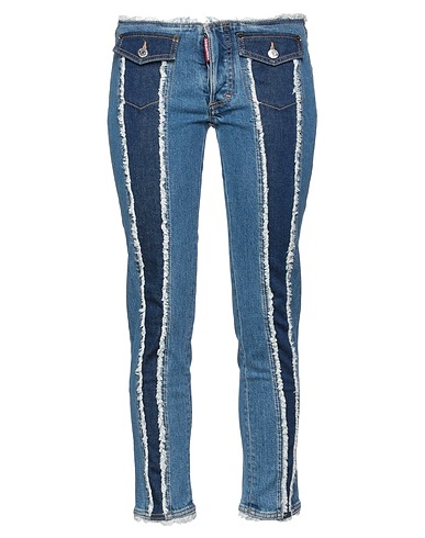 DSQUARED2 Denim trousers Blue 99% Cotton, 1% Elastane, Polyurethane, Polyamide