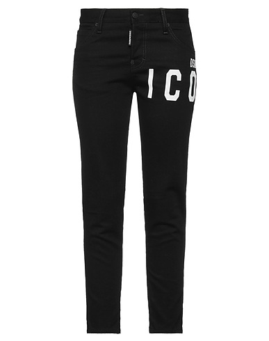 DSQUARED2 Casual pants Black 98% Cotton, 2% Elastane, Polyamide, Polyurethane