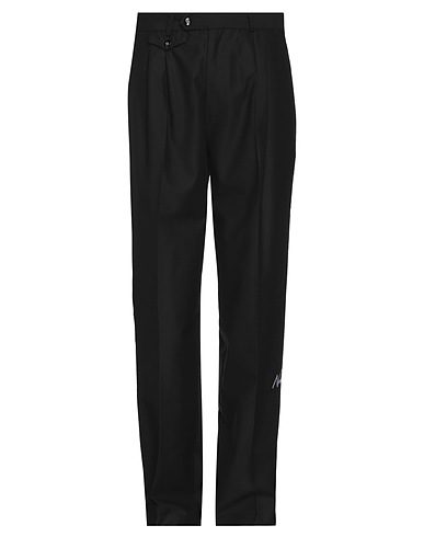 NUMERO 00 Casual pants Black 64% Polyester, 36% Viscose