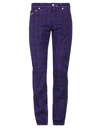 JACOB COHЁN 5-pocket Dark purple 100% Cotton