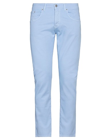 TAKESHY KUROSAWA Casual παντελόνι Μπλε του ουρανού 97% Βαμβάκι, 3% Ελαστάνη