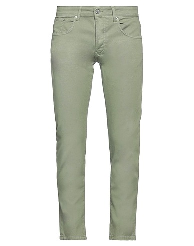 TAKESHY KUROSAWA Casual παντελόνι Στρατιωτικό πράσινο 97% Βαμβάκι, 3% Ελαστάνη