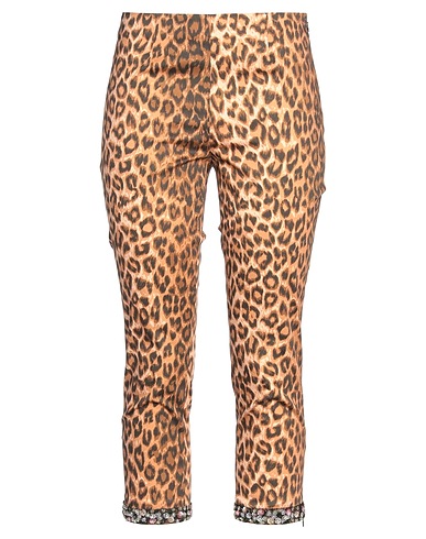 BLUMARINE Pantalone Marrone 97% Cotone, 3% Elastan, PVC - Polivinilcloruro, Vetro, Altre Fibre