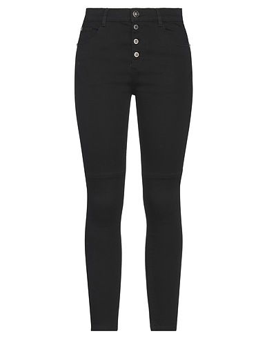 JOHN RICHMOND Denim trousers Black 83% Cotton, 15% Polyester, 2% Elastane