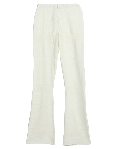 AKEP Pantalone Bianco 88% Viscosa, 12% Poliestere