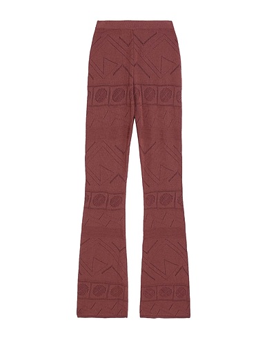 AKEP Casual trouser Chocolate brown 88% Viscose, 12% Polyester