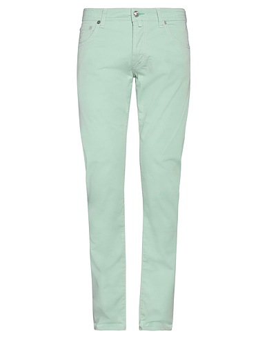 JACOB COHЁN 5-pocket Light green 97% Cotton, 3% Elastane