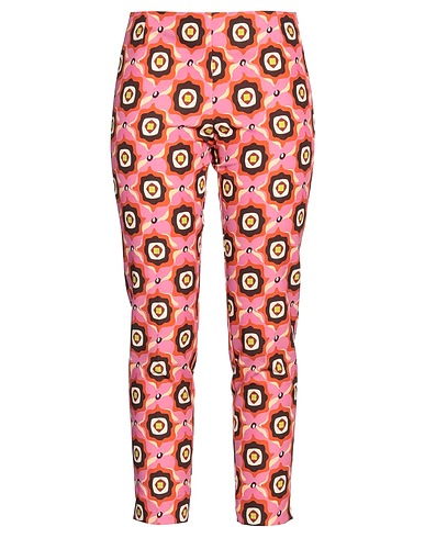 MALÌPARMI Casual trouser Pink 91% Polyester, 9% Elastane