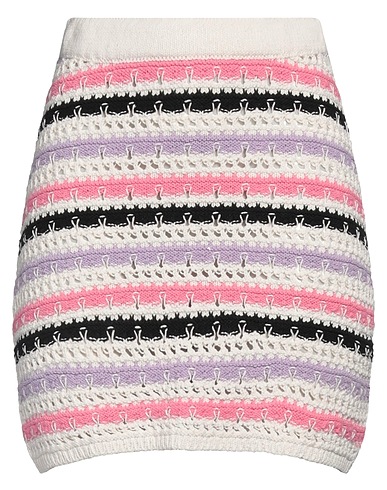 AKEP Mini skirt BIANCO 50% Cotton, 50% Acrylic