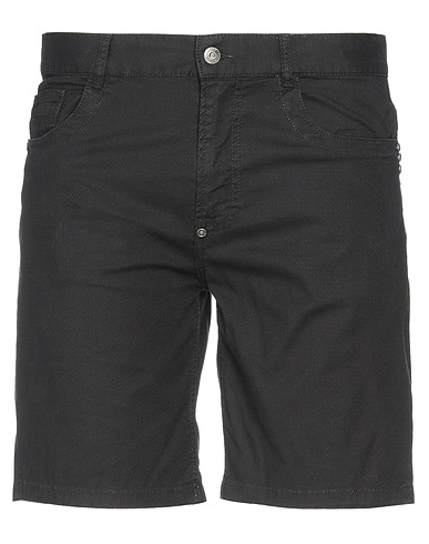 BIKKEMBERGS Shorts & Bermuda Black 96% Cotton, 4% Elastane