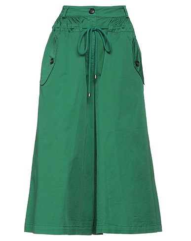 SEMICOUTURE Casual trouser Green 98% Cotton, 2% Elastane