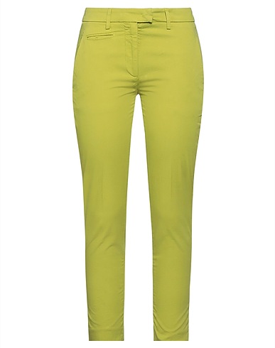 DONDUP Casual pants Green 96% Cotton, 4% Elastane