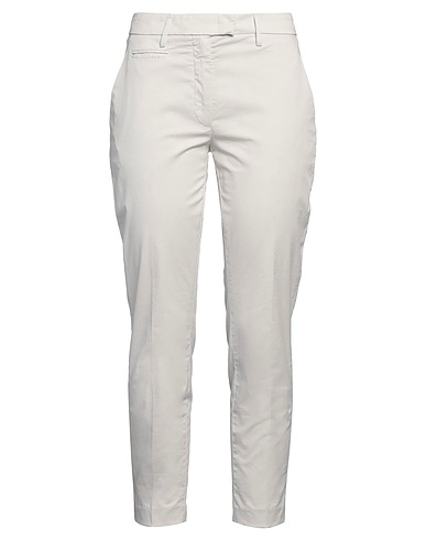 DONDUP Casual pants Light grey 96% Cotton, 4% Elastane