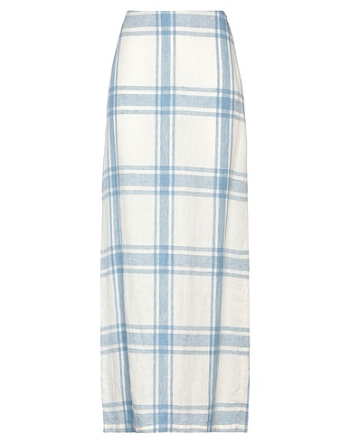 ASPESI Maxi Skirts Sky blue 100% Linen