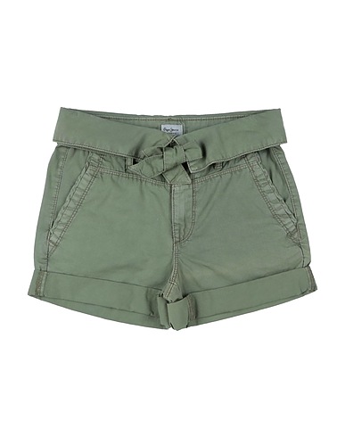 PEPE JEANS Shorts & Bermuda Military green 100% Cotton