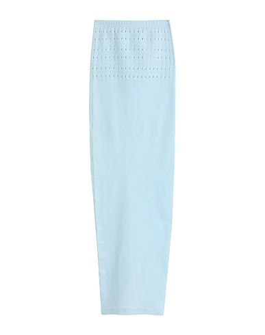 ALAÏA Midi skirt Sky blue 82% Polyester, 18% Elastane
