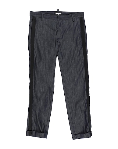 DSQUARED2 Casual trouser Midnight blue 100% Cotton, Acetate, Nylon, Elastane