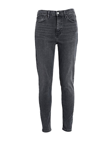 TOPSHOP Denim pants Black 92% Cotton, 5% Polyester, 3% Elastane
