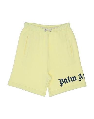 PALM ANGELS Pantalone felpa Giallo pastello 100% Cotone
