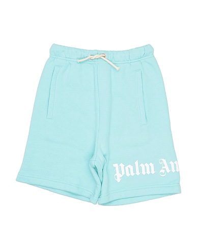 PALM ANGELS Shorts & Bermuda Turquoise 100% Cotton