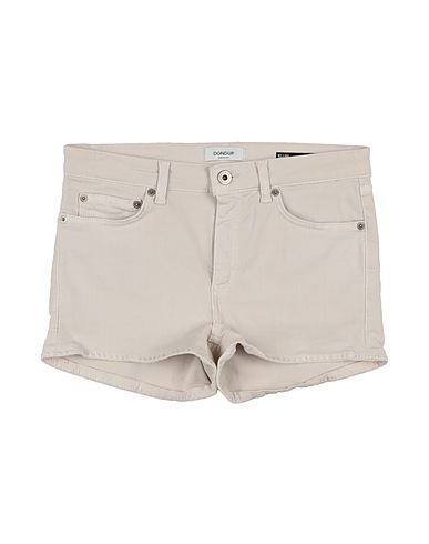 DONDUP Denim shorts Beige 88% Cotton, 7% Elastomultiester, 5% Elastane