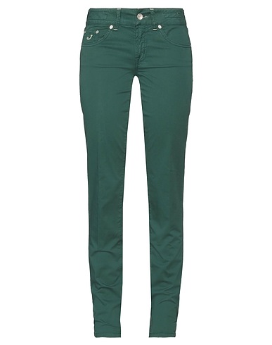 JACOB COHЁN Pantalone Verde scuro 97% Cotone, 3% Elastan