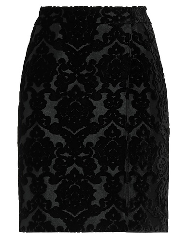 MOSCHINO Denim skirt Black 58% Lyocell, 22% Polyester, 20% Cotton