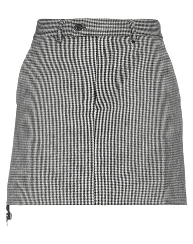 ARIES Mini skirt Black 55% Wool, 45% Polyester