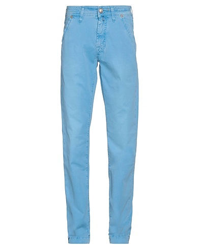 JACOB COHЁN Casual trouser Azure 97% Cotton, 3% Elastane