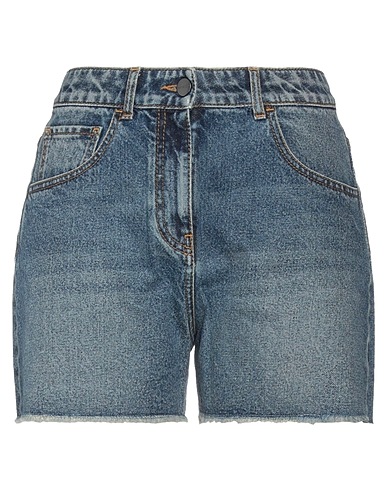 PALM ANGELS Denim shorts Blue 100% Cotton, Polyester