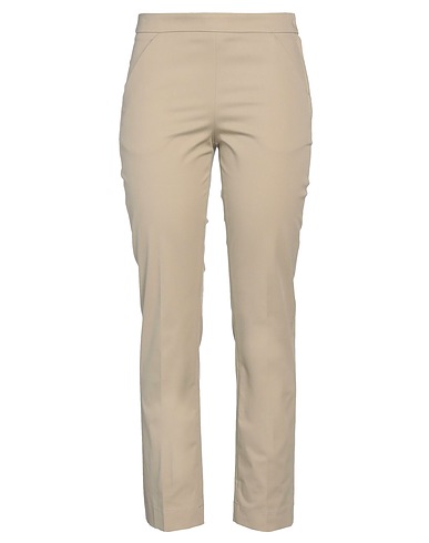 HACHE Casual pants Beige 97% Cotton, 3% Elastane