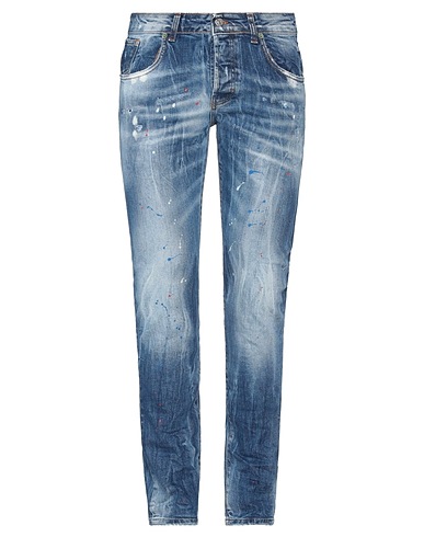TAKESHY KUROSAWA Denim pants Blue 100% Cotton