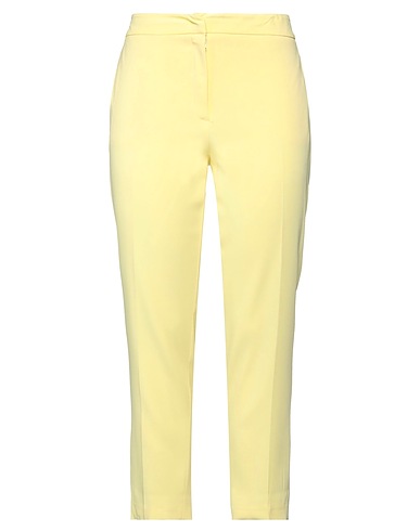 CLIPS Casual trouser Pastel yellow 97% Viscose, 3% Elastane