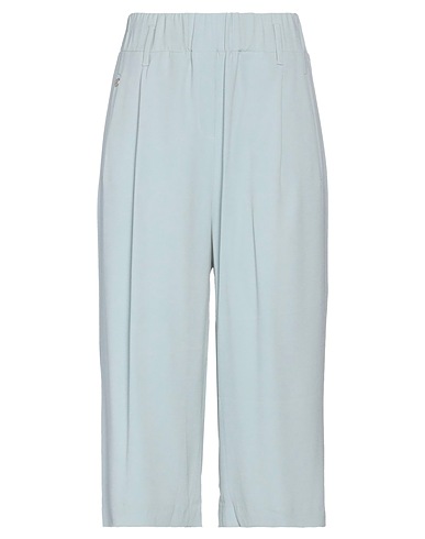 MANILA GRACE Casual trouser Pastel blue 99% Viscose, 1% Elastane