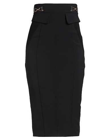 ELISABETTA FRANCHI Midi skirt Black 84% Polyamide, 16% Elastane, Viscose