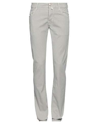 JACOB COHЁN Casual trouser Off white 98% Cotton, 2% Elastane