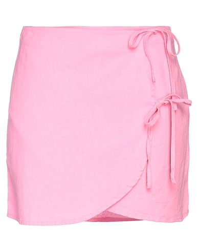 ONLY Mini skirt Pink 55% Linen, 45% Viscose