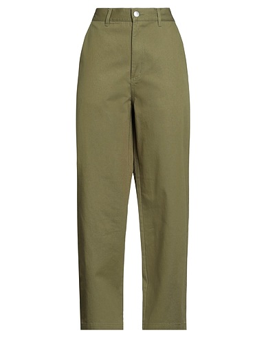 OBEY Pantalone Verde militare 100% Cotone