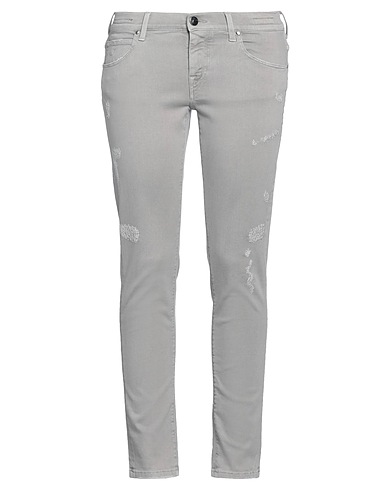 JACOB COHЁN Denim trousers Taupe 90% Cotton, 8% Polyester, 2% Elastane