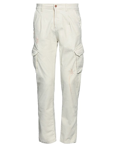 GREY DANIELE ALESSANDRINI Pantalone Avorio 97% Cotone, 3% Elastan