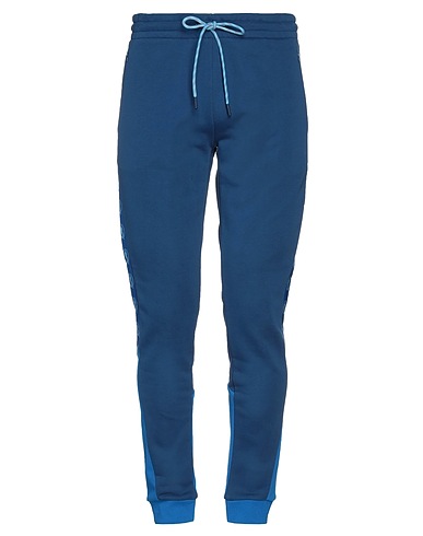 BIKKEMBERGS Casual pants Pastel blue 88% Cotton, 12% Polyester, Elastane