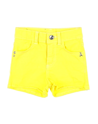 PATRIZIA PEPE Shorts & Bermuda Yellow 97% Cotton, 3% Elastane