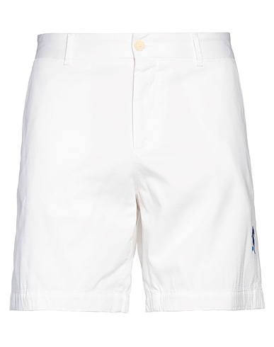BIKKEMBERGS Shorts & Bermuda White 97% Cotton, 3% Elastane