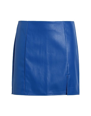 ONLY Mini skirt Blue 100% Polyester