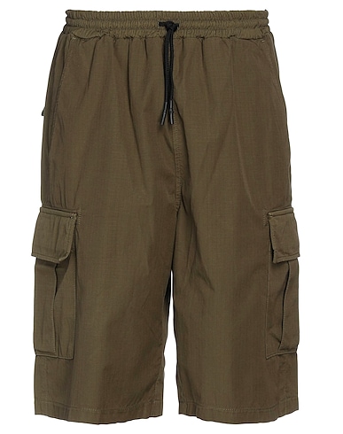 AMISH Shorts & Bermuda Verde militare 100% Cotone
