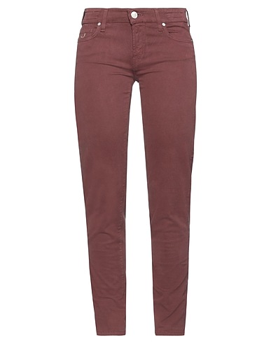 JACOB COHЁN Casual trouser Chocolate brown 60% Cotton, 19% Viscose, 19% Polyester, 2% Elastane