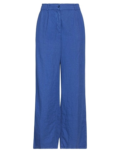 ASPESI Casual pants Blue 100% Linen