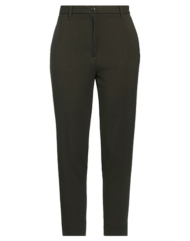 NINE IN THE MORNING Casual pants Dark green 97% Cotton, 3% Elastane
